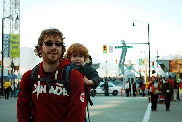 Crowds at Olympic Cauldron